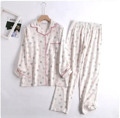 Bequemes Damen Pyjama-Set mit lebendigen Mustern | Zweiteiler