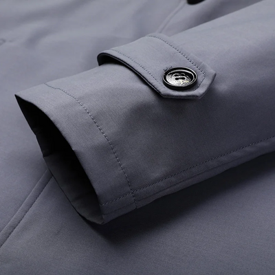 Eleganter Herren Trenchcoat – Klassischer Mantel mit Schulterdetails