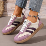 Calanthe - leichte, flache Sneaker – Lila