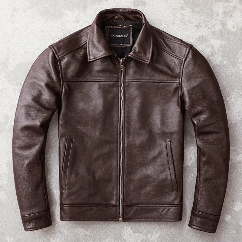 Elegante Herren-Lederjacke aus hochwertigem Echtleder - Zeitlos und stilvoll