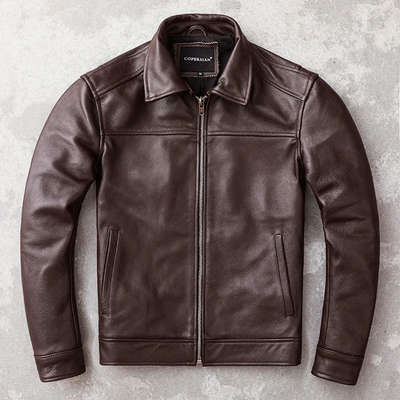 Elegante Herren-Lederjacke aus hochwertigem Echtleder - Zeitlos und stilvoll