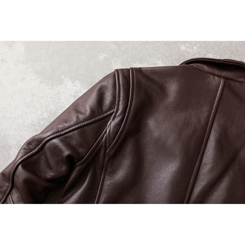 Elegante Herren-Lederjacke aus hochwertigem Echtleder - Zeitlos und stilvoll