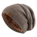Warme Wintermütze mit Fleecefutter Luna – Khaki
