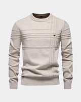 NIKOLAJ™ | BAUMWOLLPULLOVER – Beige