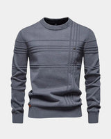 NIKOLAJ™ | BAUMWOLLPULLOVER – Dunkelgrau