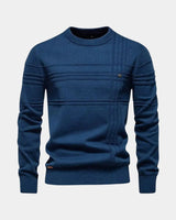 NIKOLAJ™ | BAUMWOLLPULLOVER – Blau