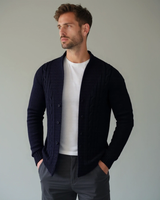 NOAH™ | ELEGANTER CARDIGAN FÜR HERREN – Blau