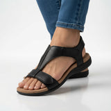 Elanora - Leichte ergonomische Sandalen – Schwarz