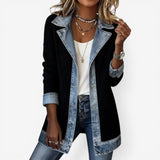 EMILI™ JACKE AUS DENIM-MISCHGEWEBE – Schwarz