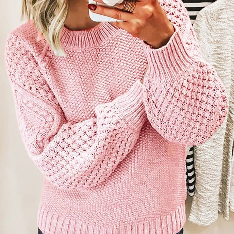 Kuscheliger Strickpullover für Damen | Langärmlig