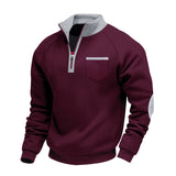 Tobias | Moderner Pullover Herren leger und stylisch – Bordeaux