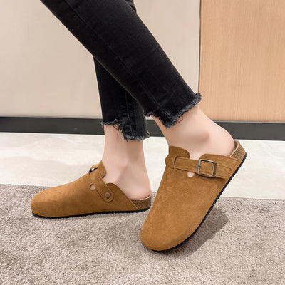 Unisex Klassisch Gürtel Detail Flache Clogs | Sommer