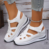 Alysson | Modische Orthopädische Klettsandalen – Weiß