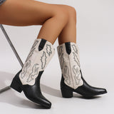 Damen Cowboystiefel – Schwarz