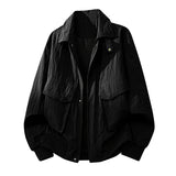 Herren Field-Bomberjacke mit Pattentaschen und Rippbündchen – Schwarz