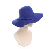 Damen Sonnenhut mit breiter Krempe und elastischem Riemen – Blau