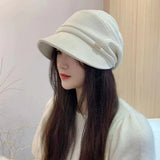 Damen Newsboy Cap – Weiß