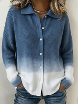 AVORA | KLASSISCHE, WEICHE STRICKJACKE – Blau und Weiß