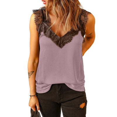 Britteon® | Damenbluse mit V-Ausschnitt aus Spitze