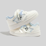 Damen Atmungsaktive Weiße Mesh Sneaker Mit Schnürung – Weiß