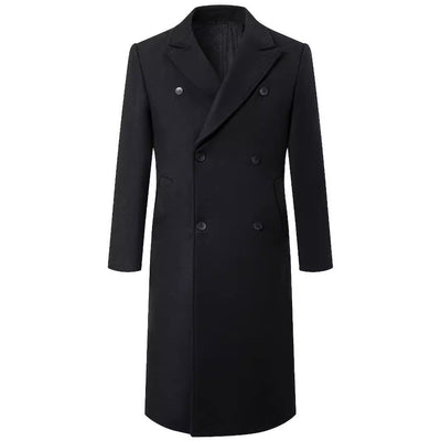 Herren eleganter Doppeltknopf-Trenchcoat Aliams