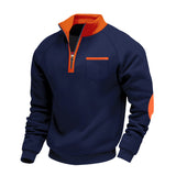 Tobias | Moderner Pullover Herren leger und stylisch – Marineblau