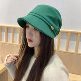 Damen Newsboy Cap – Grün