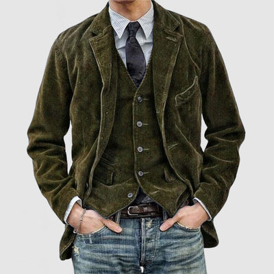 Herren schicke Cordjacke mit praktischen Taschen Aliams