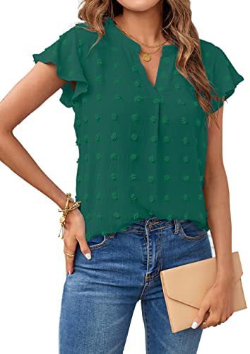 Amelina® | Ärmellose Damenbluse mit V-Ausschnitt