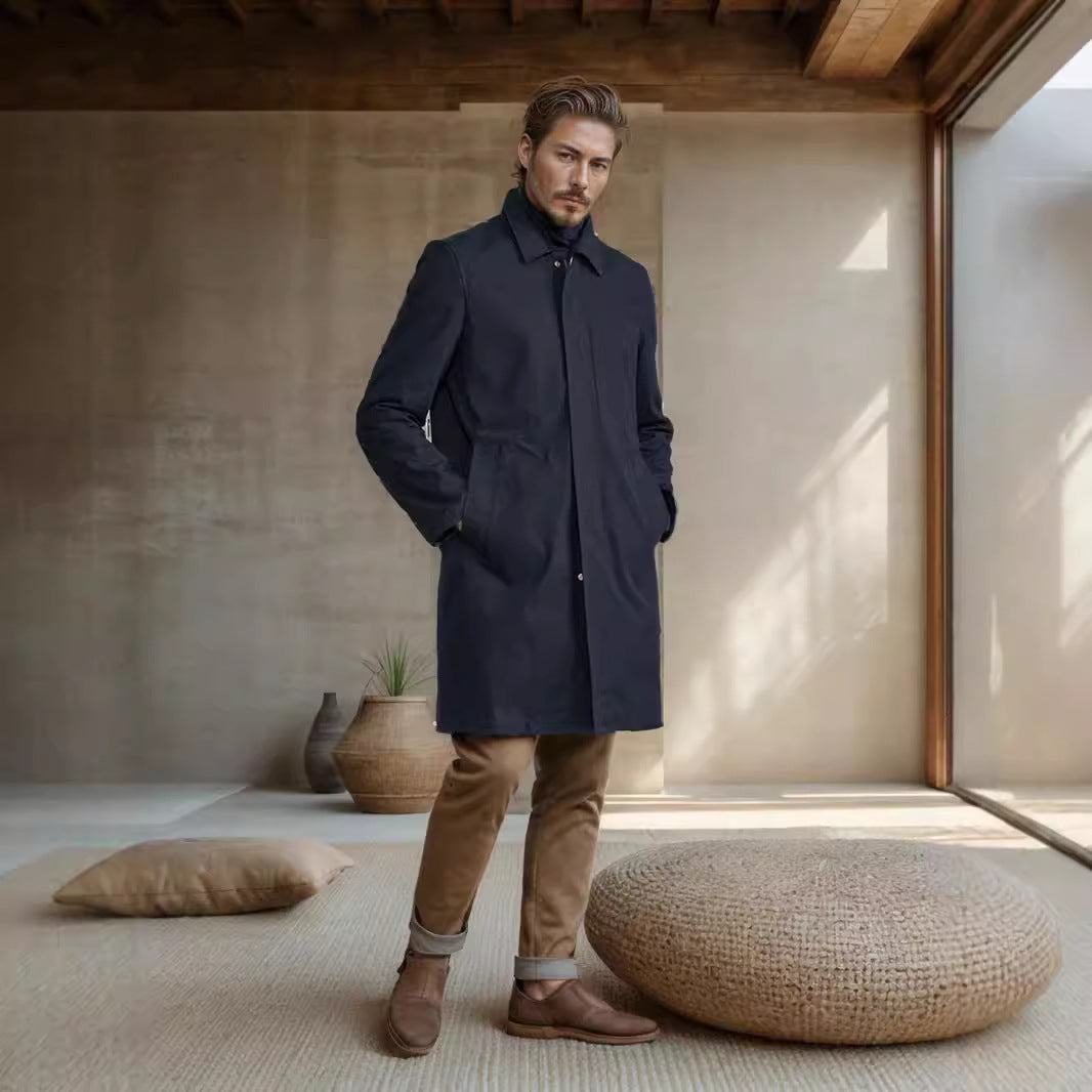 Herren eleganter Übergangsmantel Aliams