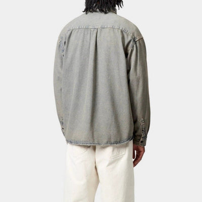 Herren lässige Jeansjacke mit praktischen Pattentaschen und klassischem Schnitt Aliams