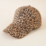 Damen Baseballmütze mit Leopardenmuster – Khaki