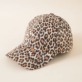 Damen Baseballmütze mit Leopardenmuster – Beige