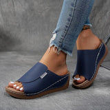Liza | Einfarbig Fußgewölbeunterstützend Atmungsaktiv Damen Schuhe – Blau