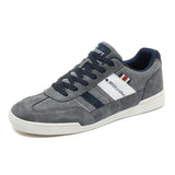 Damen Blaue Schnür-Sneaker Mit Rutschfester Sohle – Gepolsterte Komfortschuhe – Grau