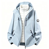Damen Softshell-Outdoorjacke mit abnehmbarer Innenjacke – Fernblau