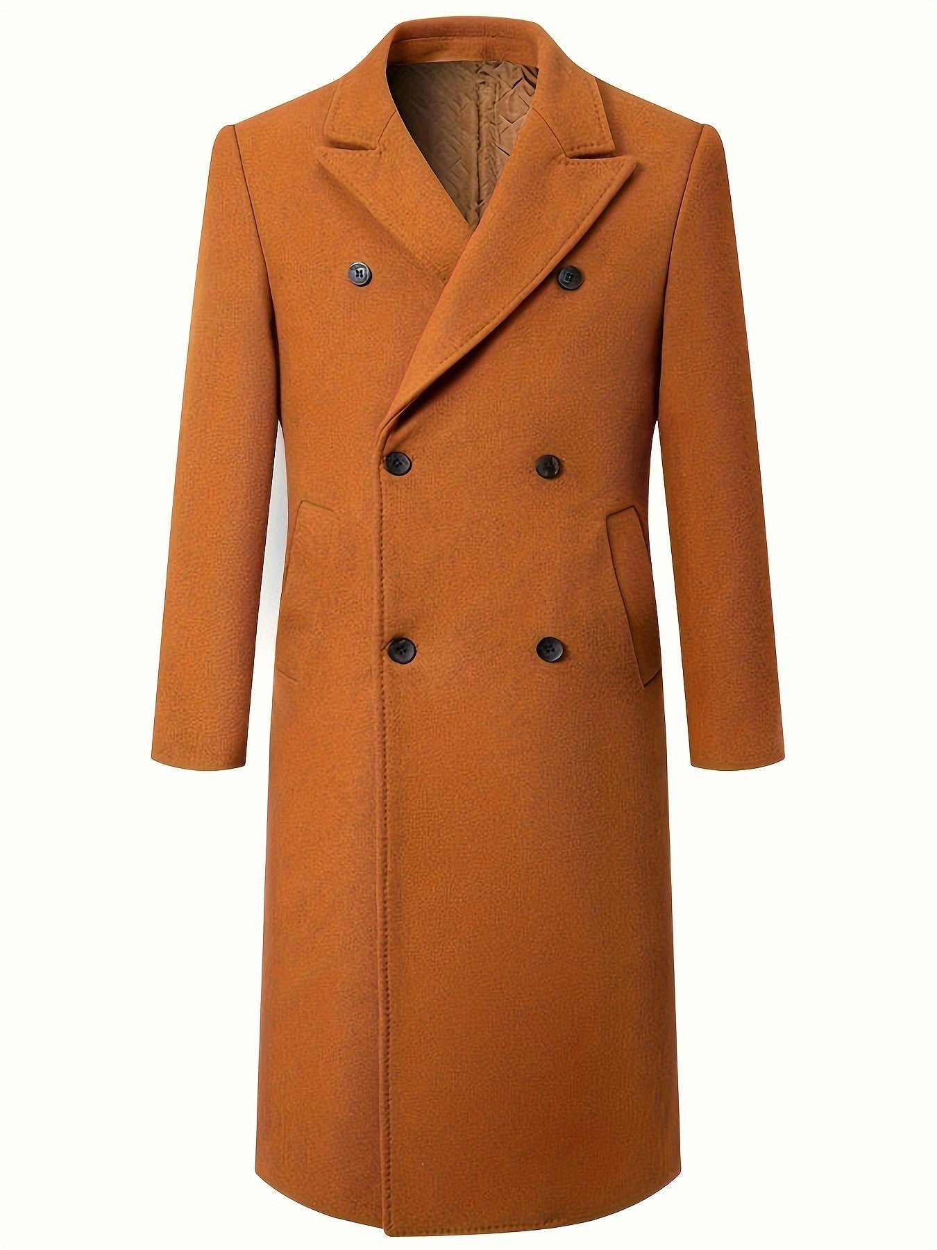 Herren eleganter Doppeltknopf-Trenchcoat Aliams