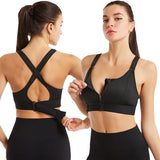 ActiveFit Sport-BH mit Hochstütze | Damen Fitness-BH – Schwarz