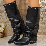 Damen Stiefel mit Glitzer-Akzenten und elegantem Schnitt – Schwarz