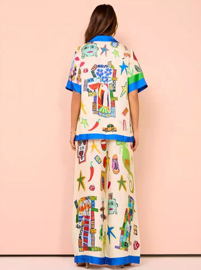 Ulrica | Schickes zweiteiliges bedrucktes Co-Ord Set