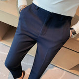 Emil | Herren Frühlings Strukturierte Slim-Fit Freizeithose – Blau