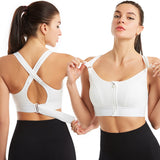 ActiveFit Sport-BH mit Hochstütze | Damen Fitness-BH – Weiß