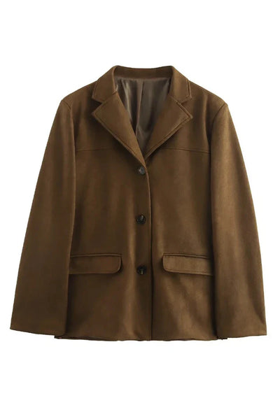 Roselle Wildleder-Blazer