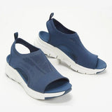 Orthopädische Sandalen für Damen mit breiter Passform – Blau