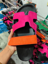Damen Kunstleder Sandalen Mit Verstellbaren Riemen – Bequeme Sommerschuhe – Fuchsie