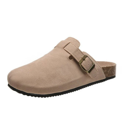Unisex Klassisch Gürtel Detail Flache Clogs | Sommer
