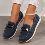 Amelie | Modische Elegante Loafer Damen – Dunkelblau