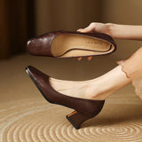Klara | Damen Pumps stilvoll und modisch tragbar – Braun