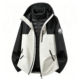 Damen Softshell-Outdoorjacke mit abnehmbarer Innenjacke – Eichengrau