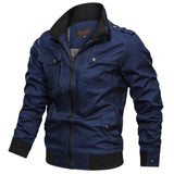 Herren Langarm-Jacke mit Taschen – Blau